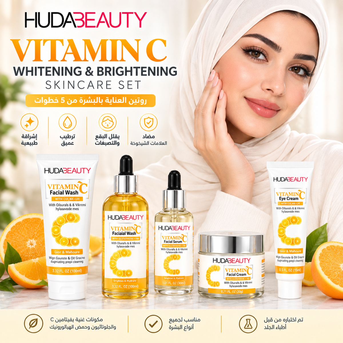 Vitamin C Whitening & amp; Brightening Set – 5 Piece