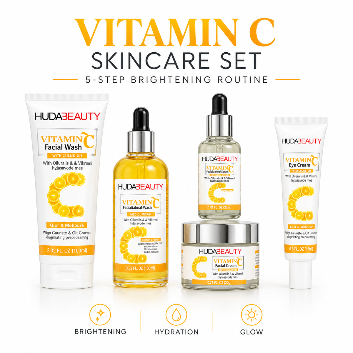 Vitamin C Whitening & amp; Brightening Set – 5 Piece