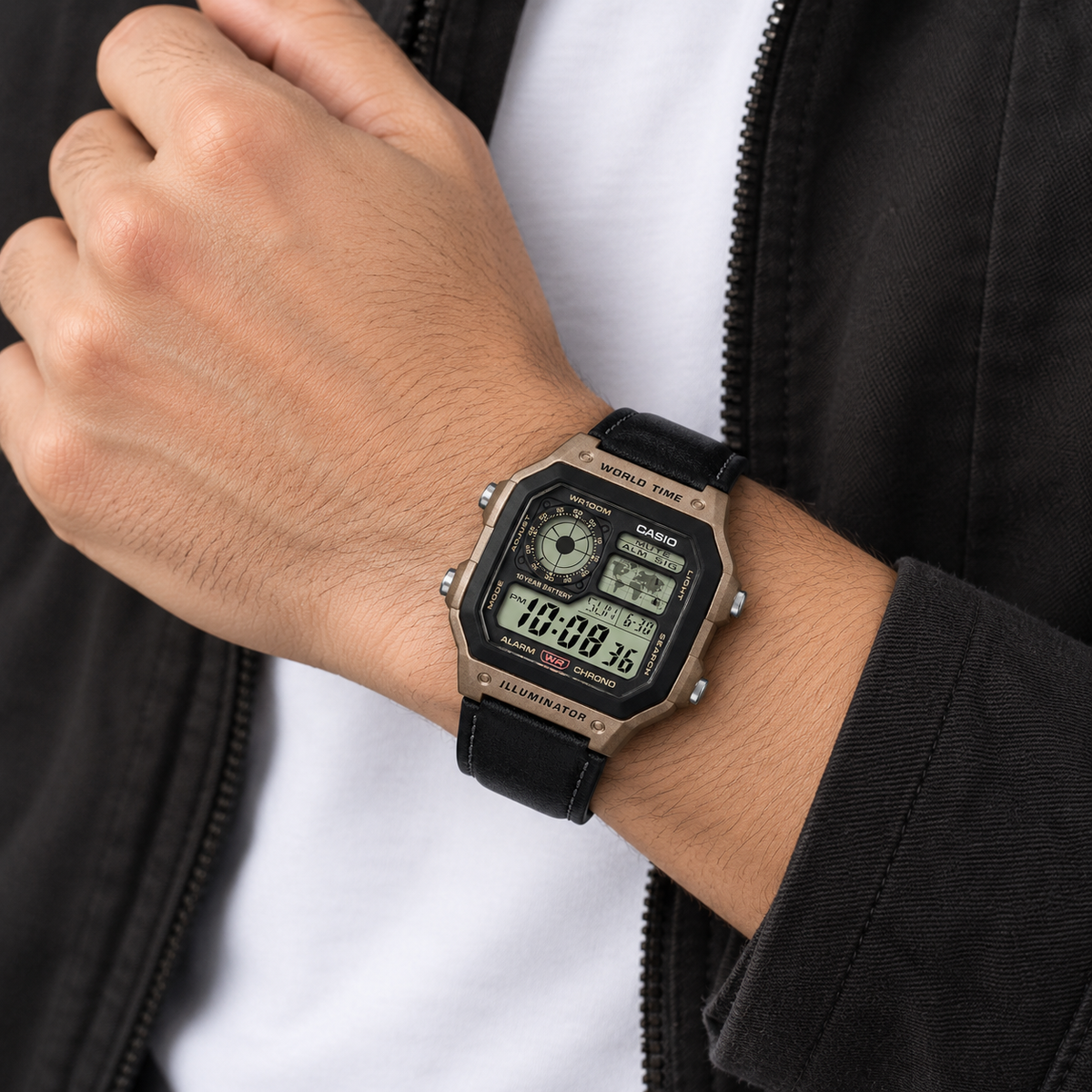 Casio AE-1200WHL-5AVEF – Classic Leather Digital Watch
