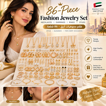86-Piece Fashion Jewelry Set for Women (No Box Included)
