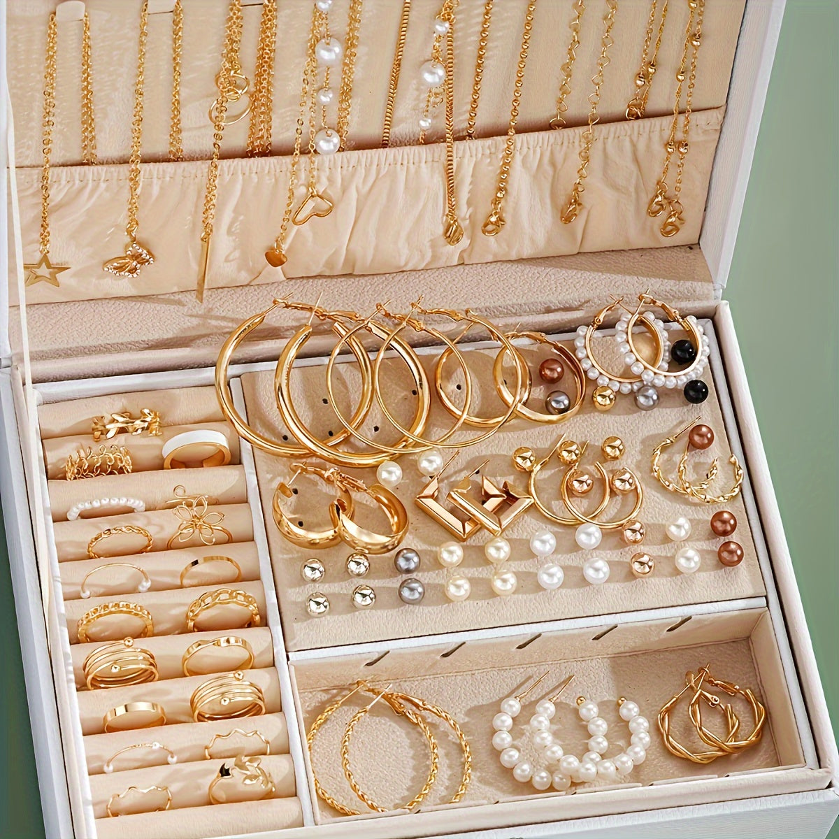 86-Piece Fashion Jewelry Set for Women (No Box Included)