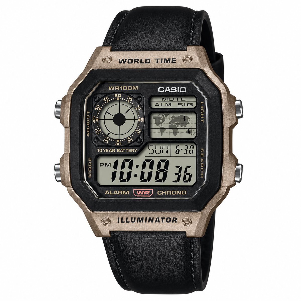 Casio AE-1200WHL-5AVEF – Classic Leather Digital Watch
